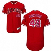 Youth Los Angeles Angels of Anaheim #49 Nolan Fontana Red Home Cool Base Stitched Jersey JiaSu,baseball caps,new era cap wholesale,wholesale hats
